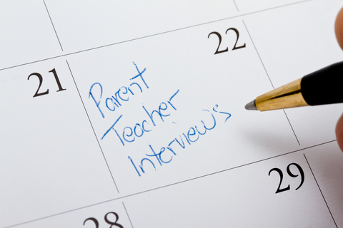 Parent-Teacher Meeting on Calendar